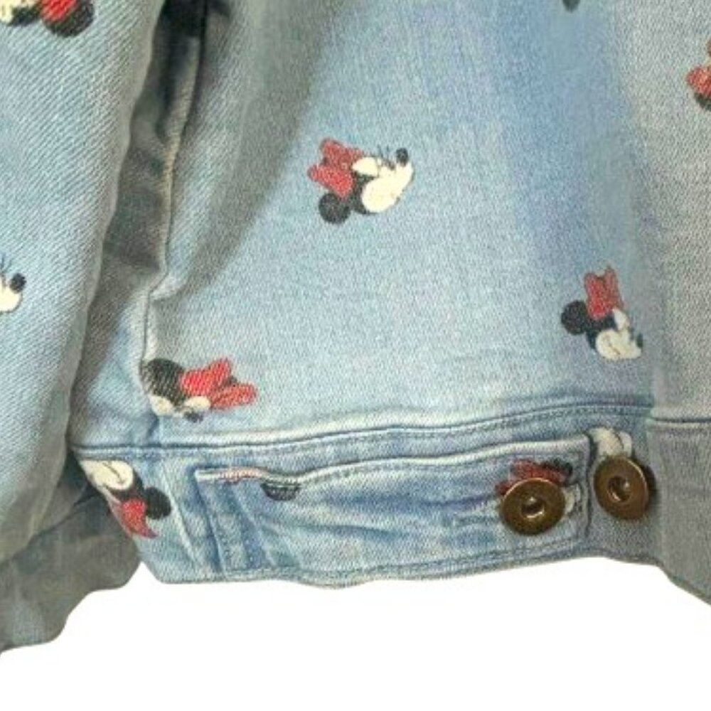 Disney Parks Womans Minnie Mouse Stretch Denim Jean Jacket SZ 2X - Picture 7 of 15